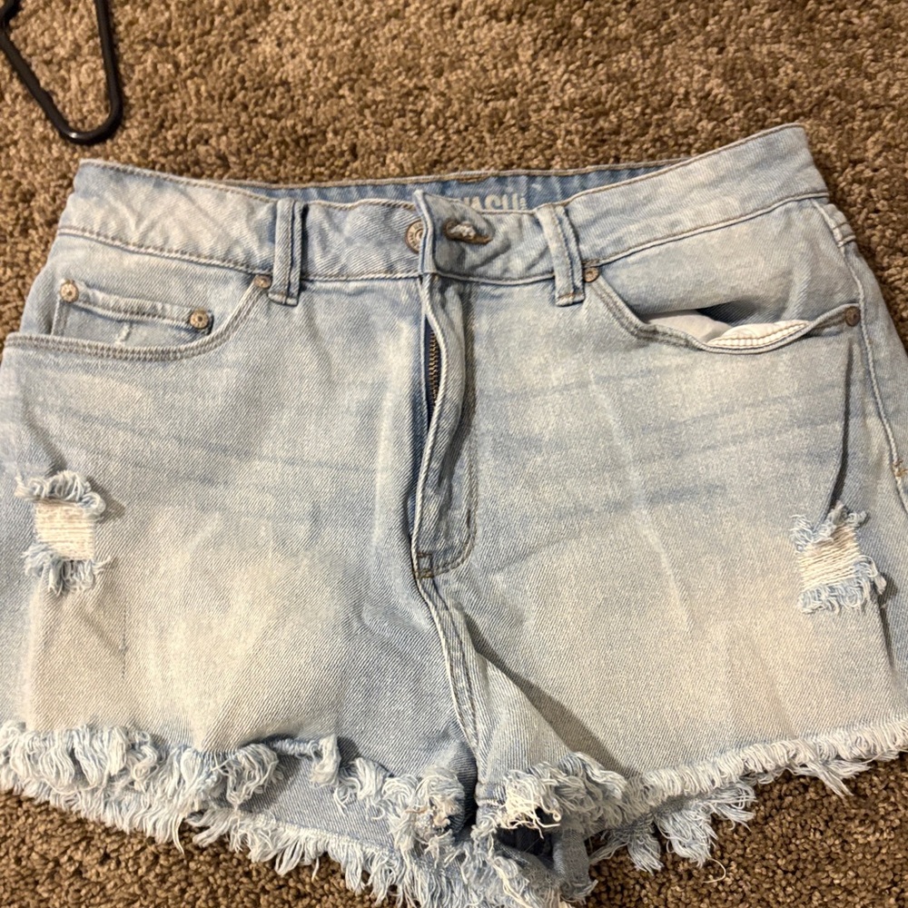 Rewash Faded Blue Denim Shorts